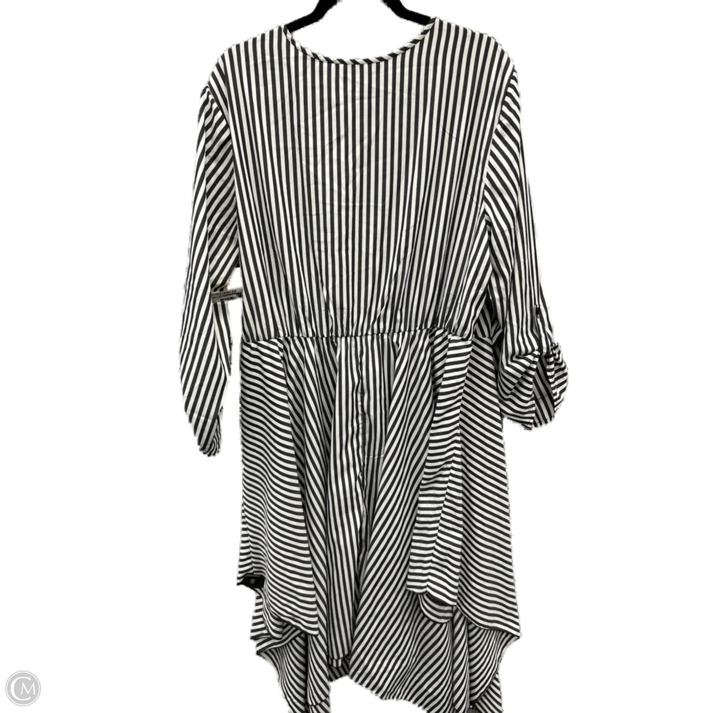 Dress Casual Midi By Mlle Gabrielle In Striped Pattern, Size: 3x