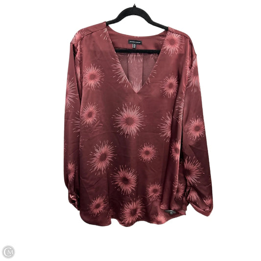 Blouse Long Sleeve By Universal Standard In Red, Size: Xl
