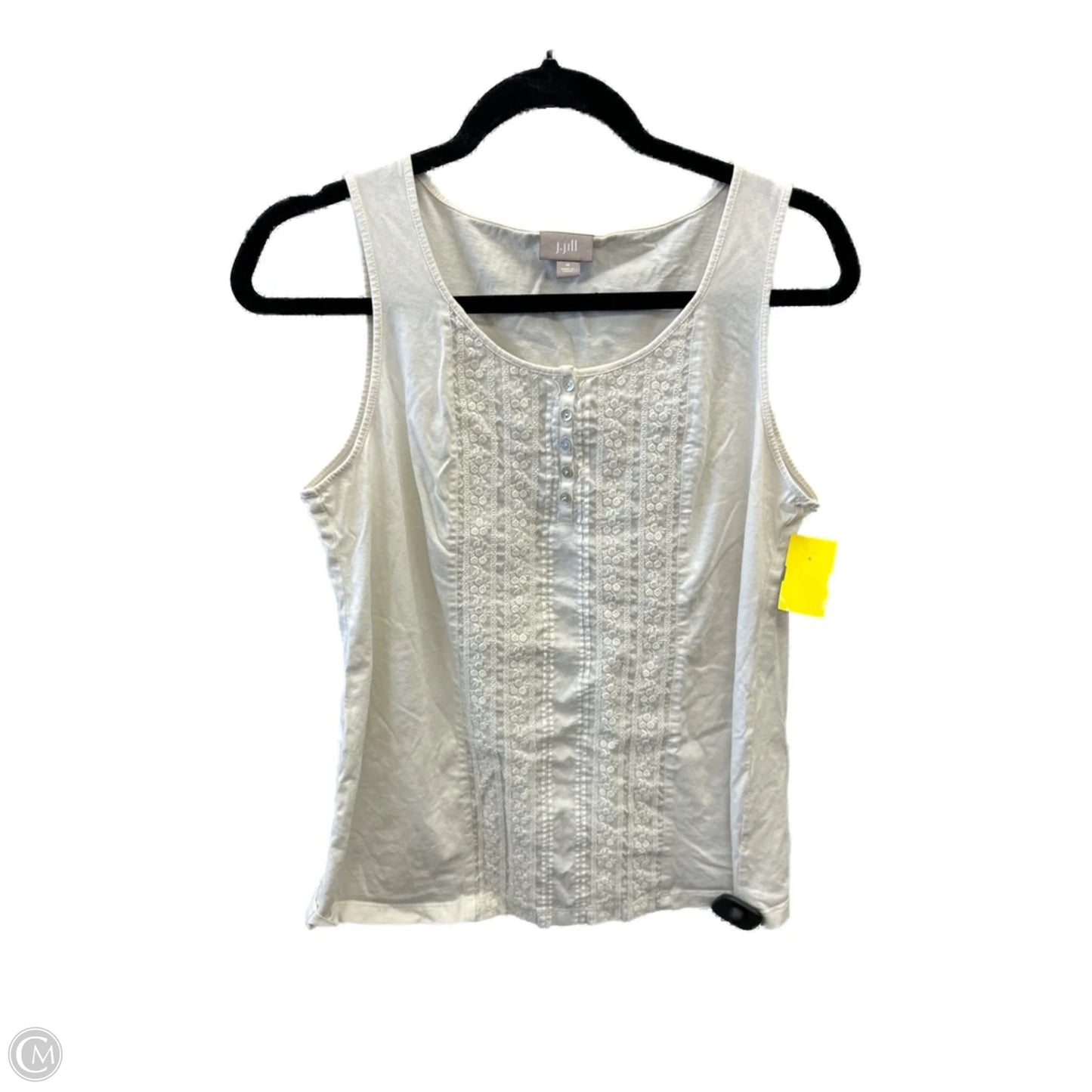 Top Sleeveless By J. Jill In Cream, Size: M
