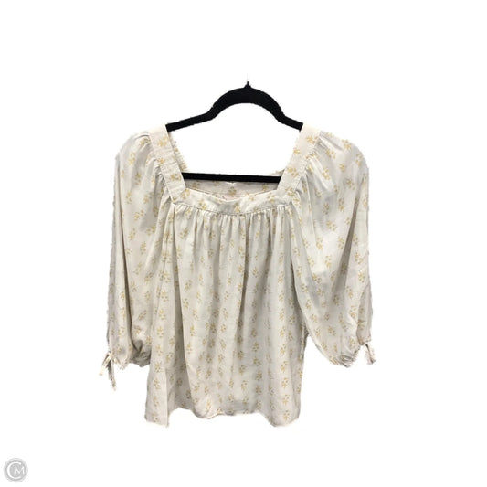 Top Long Sleeve By Lc Lauren Conrad In White, Size: Xs