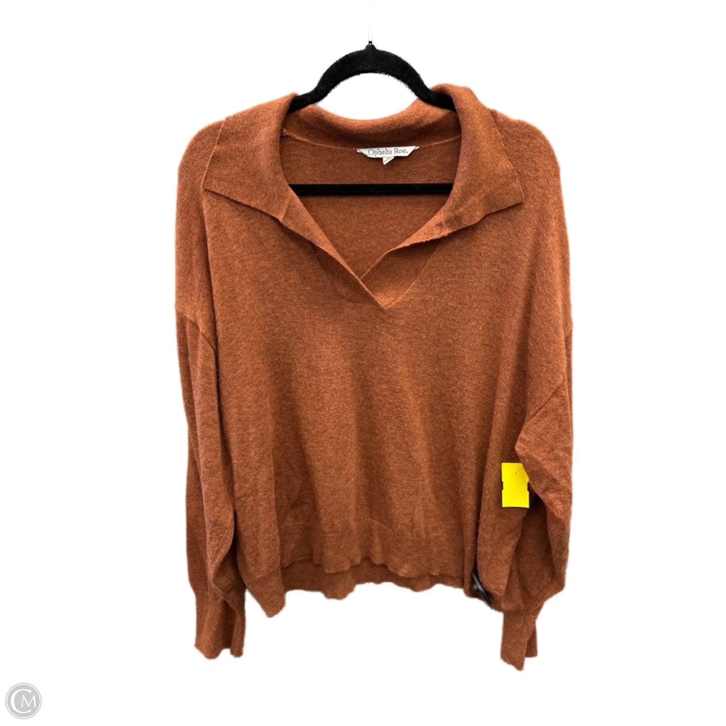 Sweater By Ophelia Roe In Orange, Size: 2x