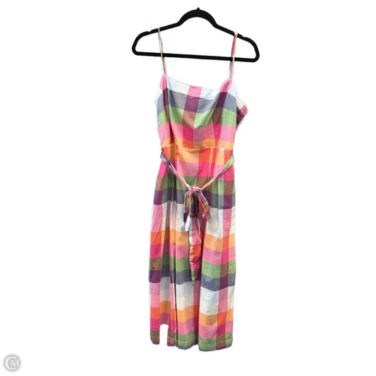 Dress Designer By Kate Spade In Plaid Pattern, Size: L