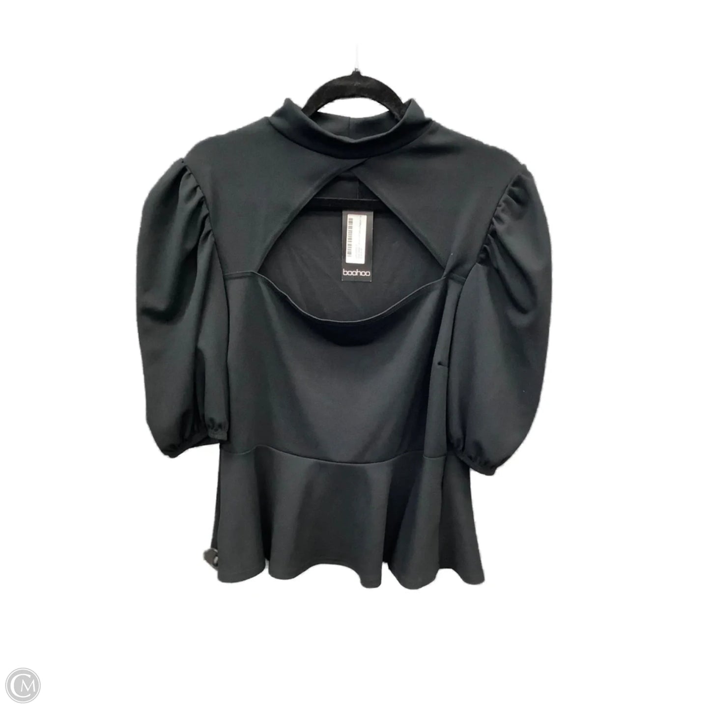 Top Short Sleeve By Boohoo Boutique In Black, Size: Xl