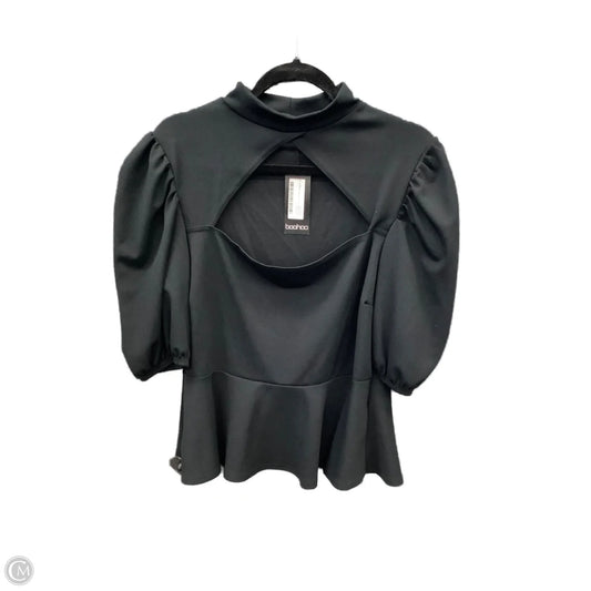 Top Short Sleeve By Boohoo Boutique In Black, Size: Xl