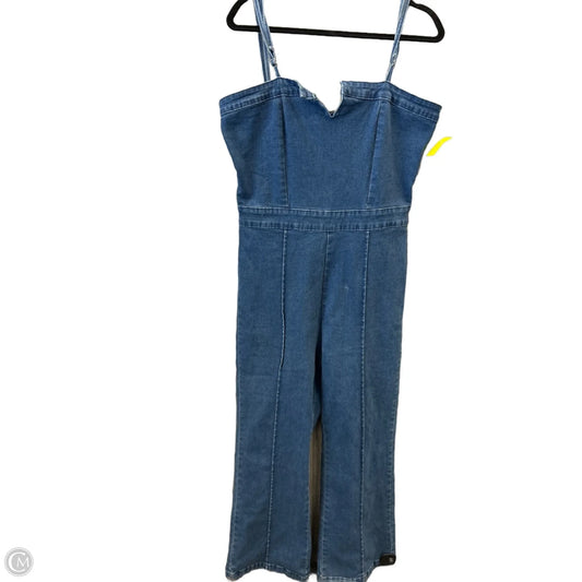 Jumpsuit By Clothes Mentor In Blue Denim, Size: Xl