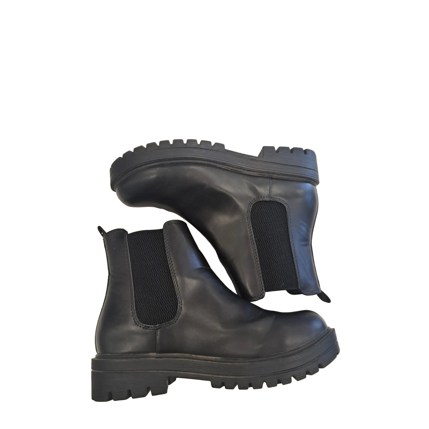 Boots Ankle Flats By Soda In Black, Size: 8.5