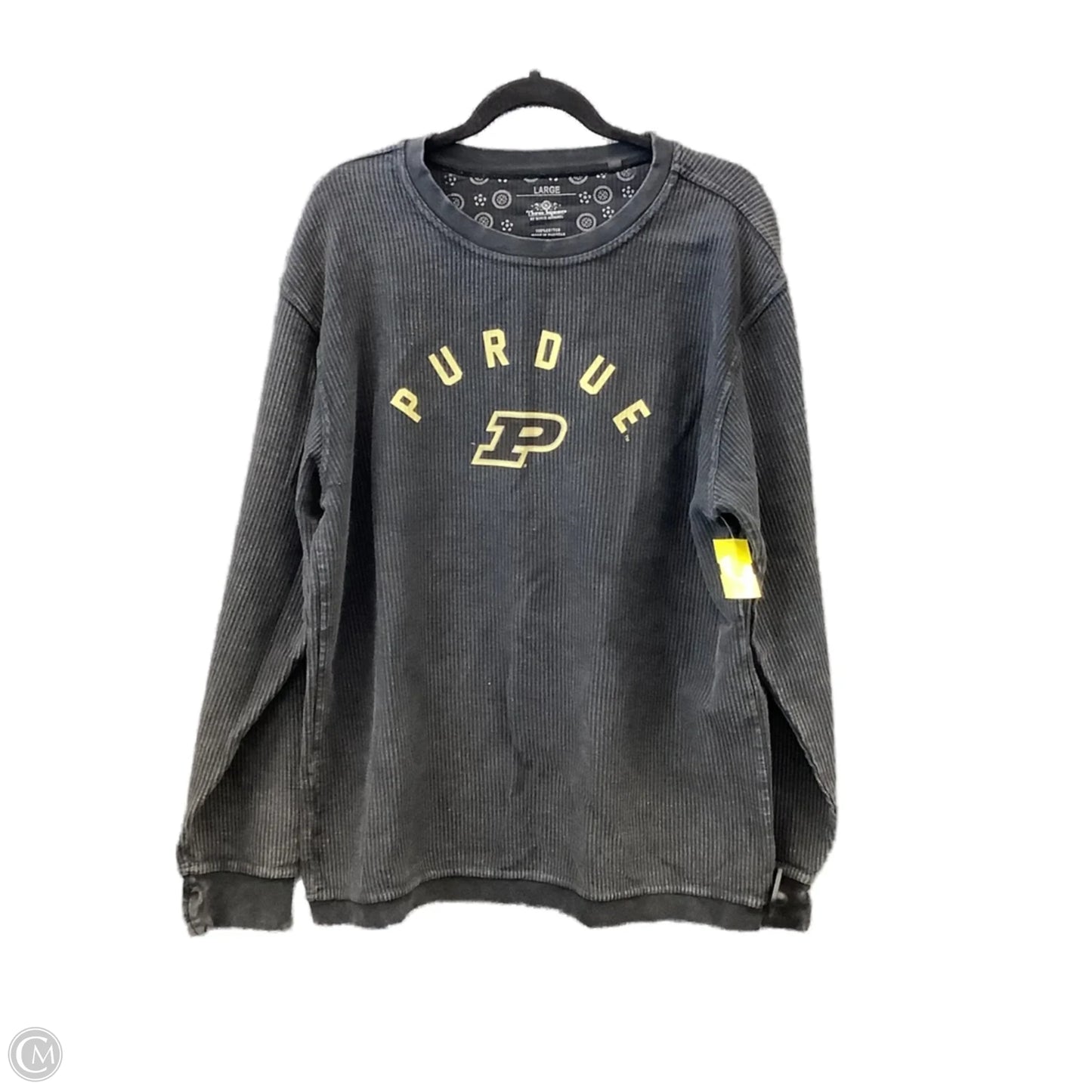 Top Long Sleeve By Clothes Mentor In Black, Size: L