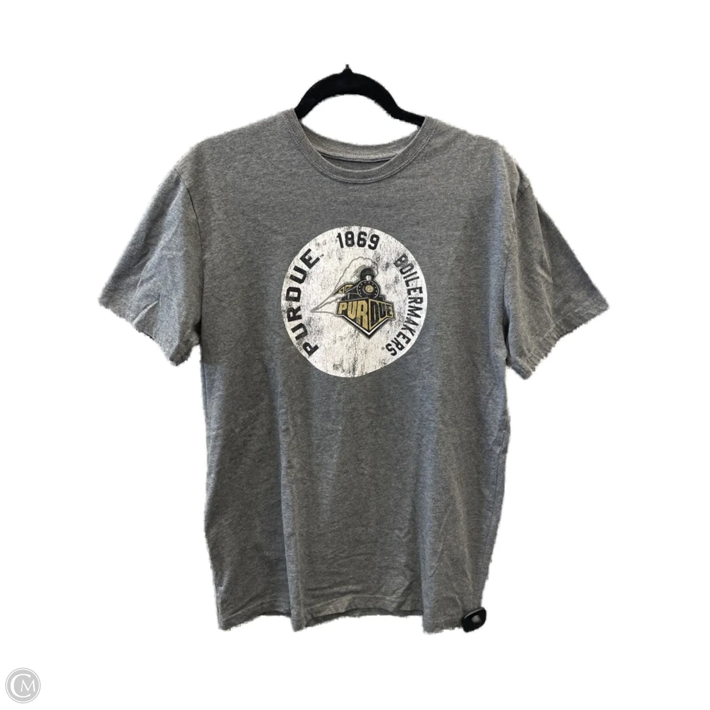 Top Short Sleeve By Clothes Mentor In Grey, Size: L