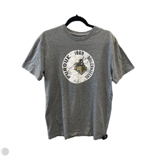 Top Short Sleeve By Clothes Mentor In Grey, Size: L