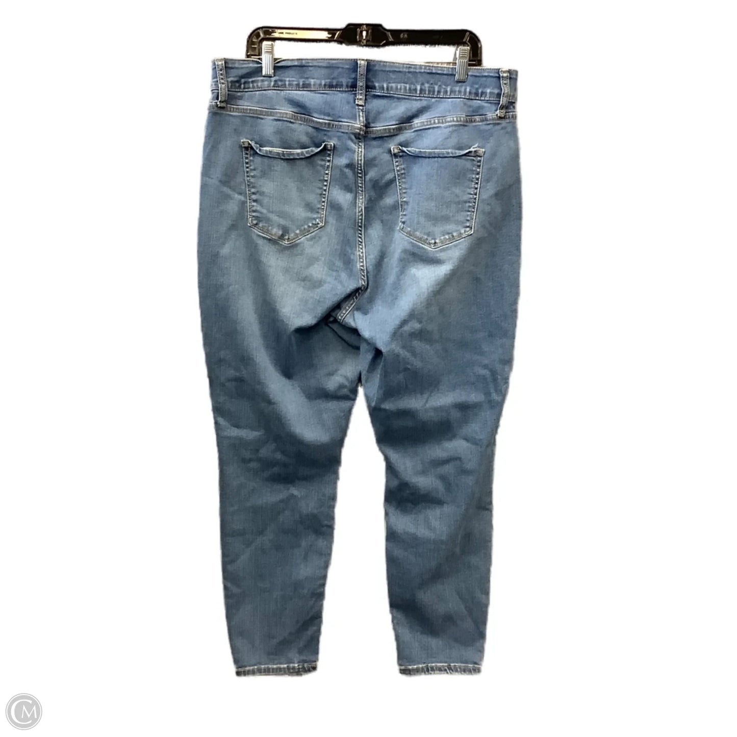 Jeans Skinny By Ava & Viv In Blue Denim, Size: 18