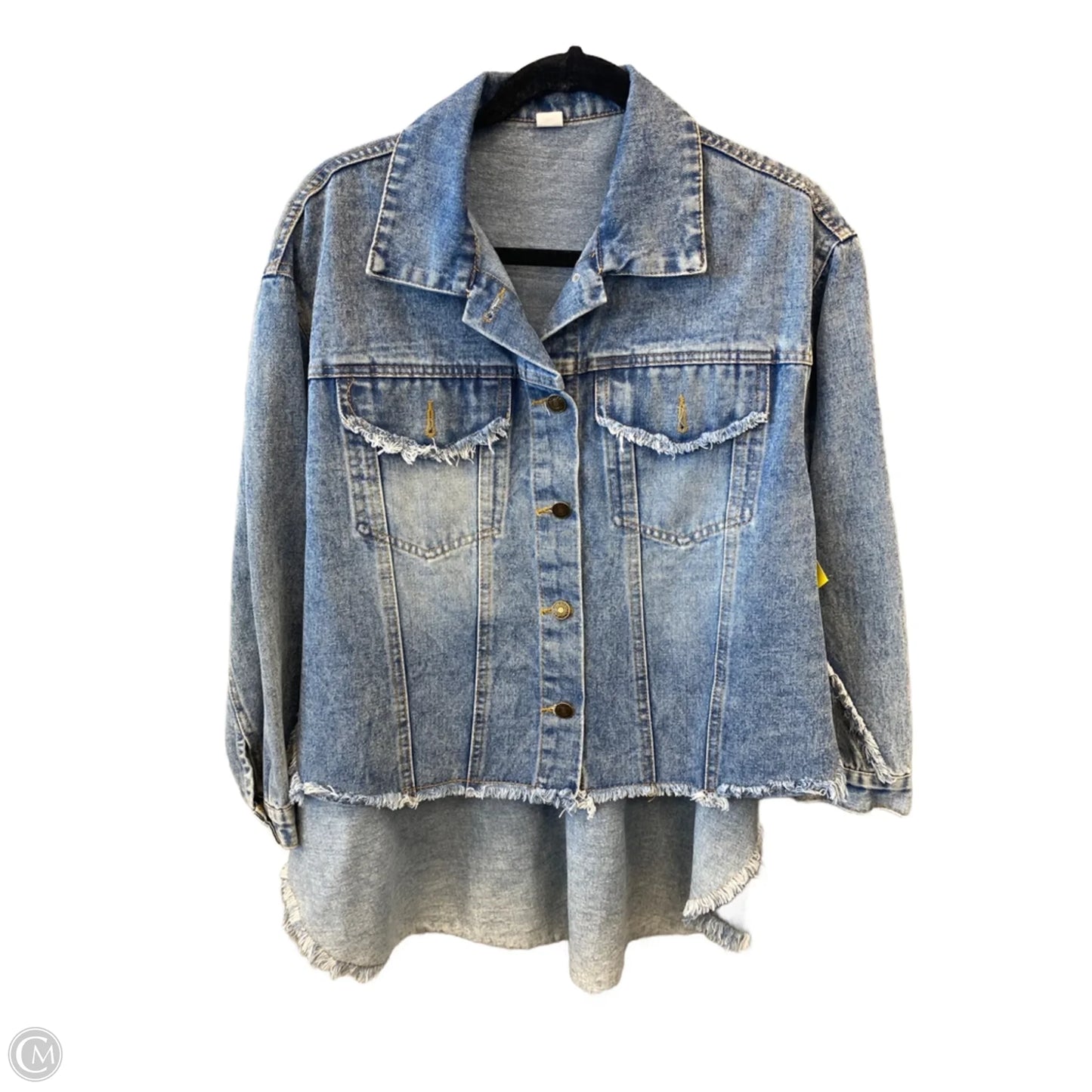 Jacket Shirt By Cmf In Blue Denim, Size: S