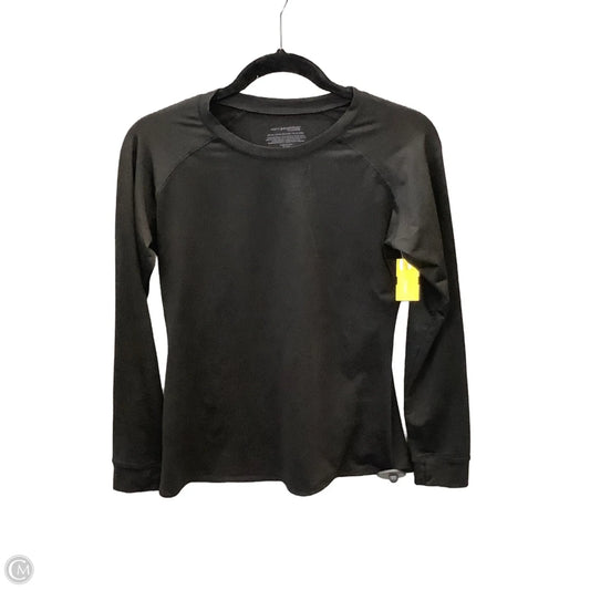 Athletic Top Long Sleeve Crewneck By Cuddl Duds In Black, Size: M