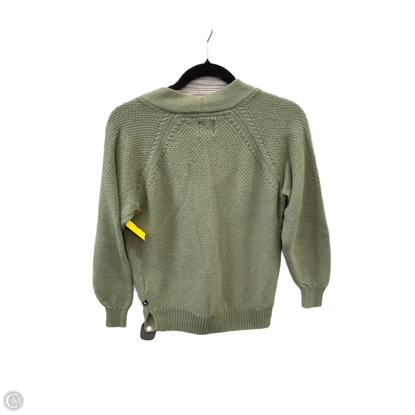 Sweater Cardigan By Gap In Green, Size: Xs