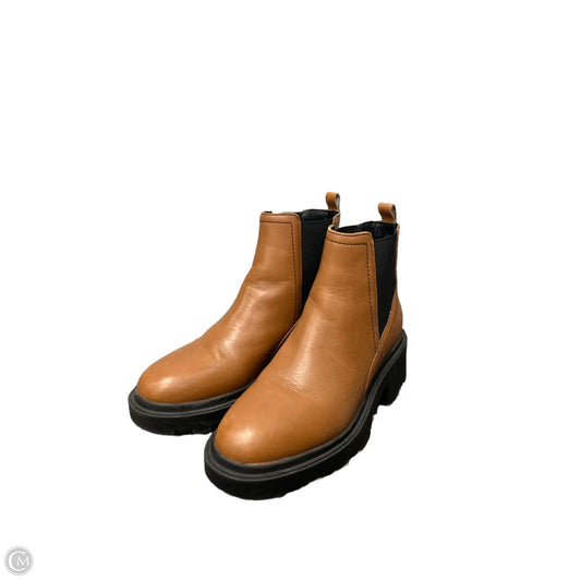 Boots Ankle Flats By Marc Fisher In Brown, Size: 6