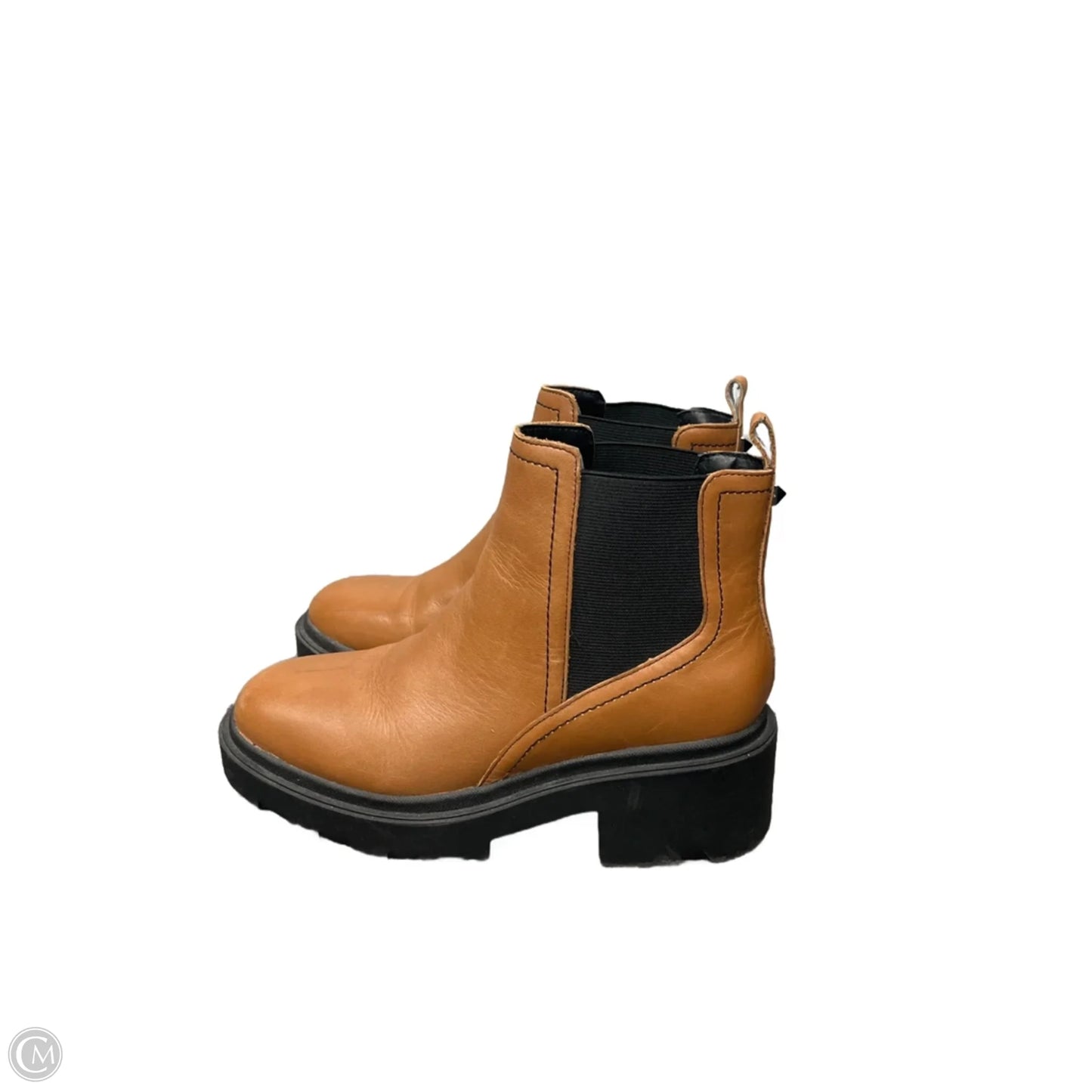 Boots Ankle Flats By Marc Fisher In Brown, Size: 6