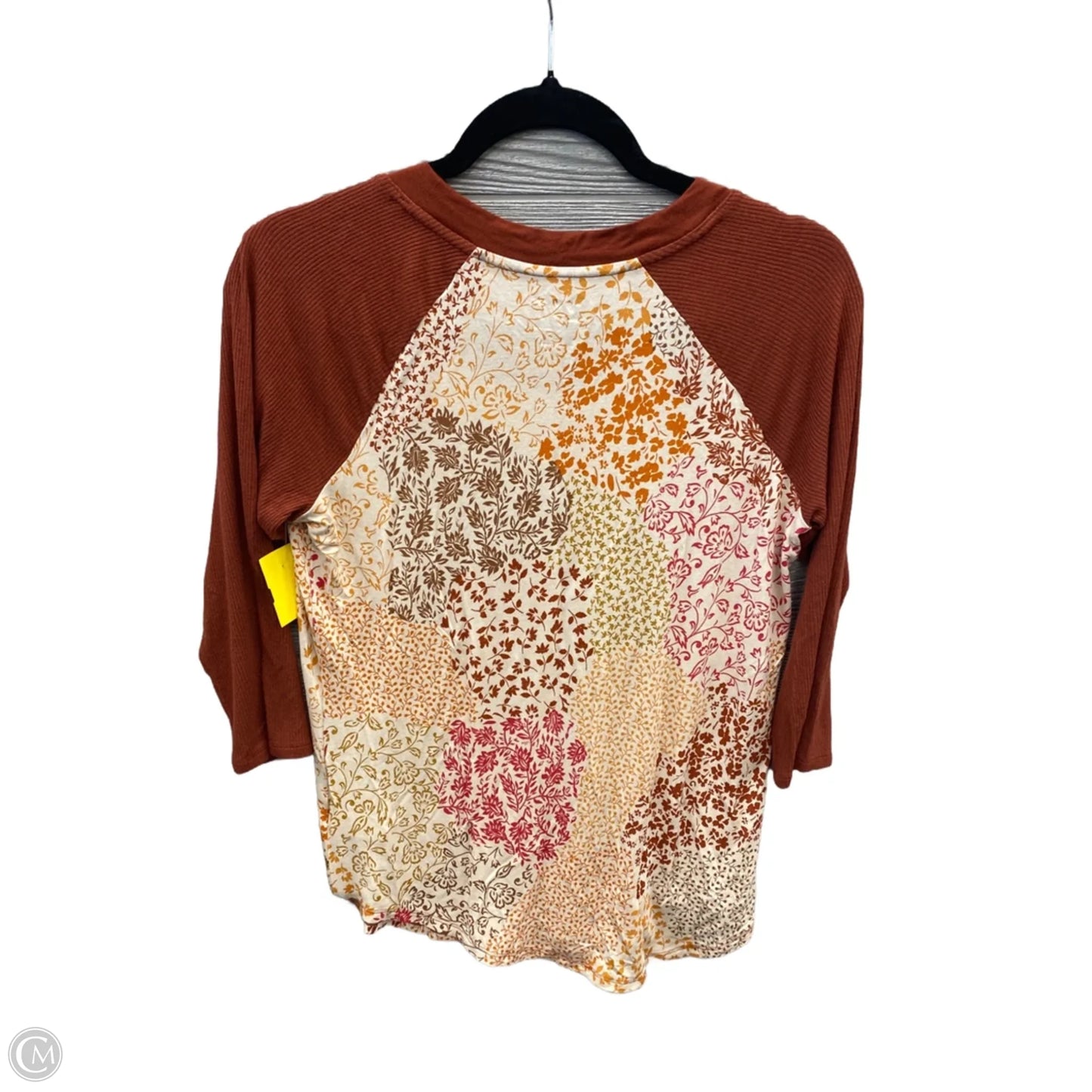 Top Long Sleeve By Maurices In Floral Print, Size: S