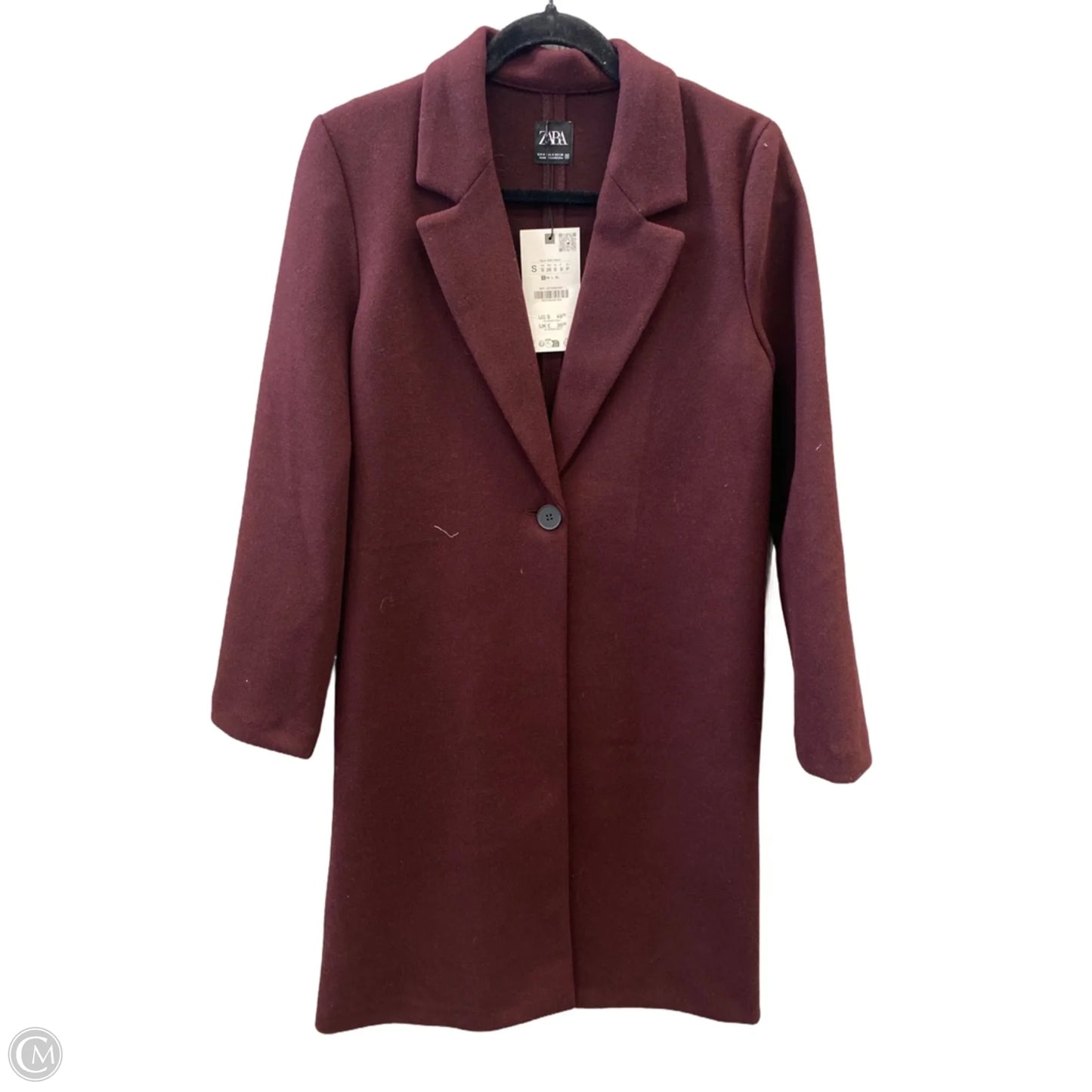 Coat Peacoat By Zara In Red, Size: S
