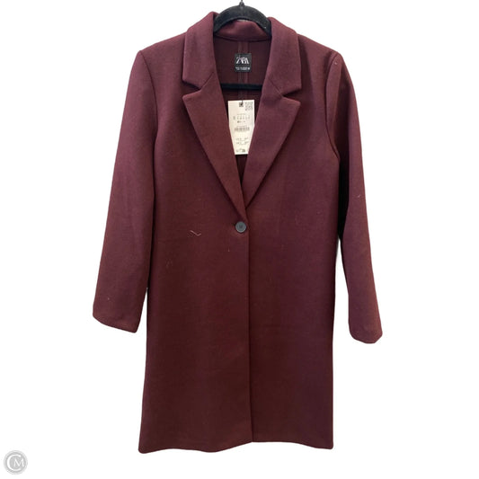 Coat Peacoat By Zara In Red, Size: S