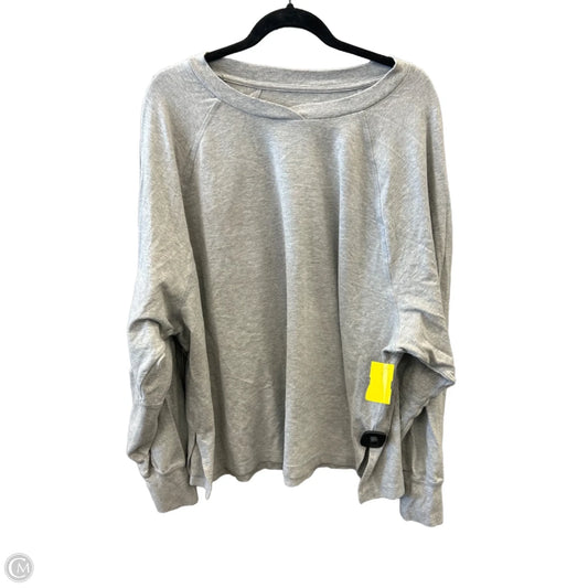 Top Long Sleeve By Aerie In Grey, Size: Xl