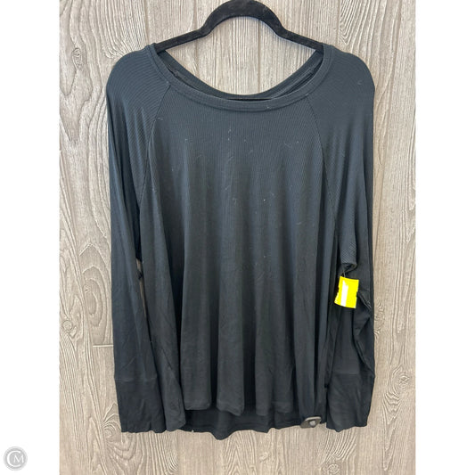 Top Long Sleeve By Aerie In Black, Size: Xxl