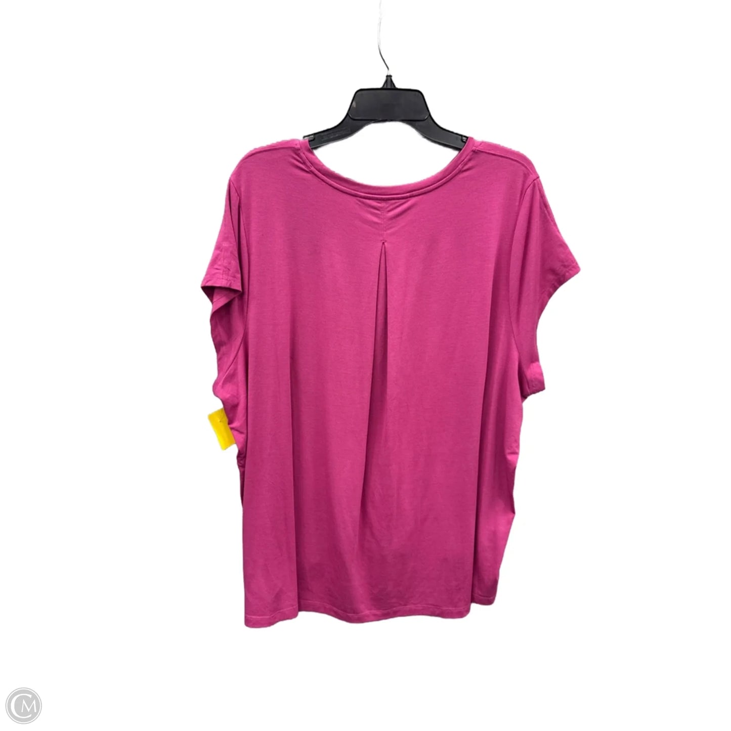 Athletic Top Short Sleeve By Athleta In Pink, Size: 1x