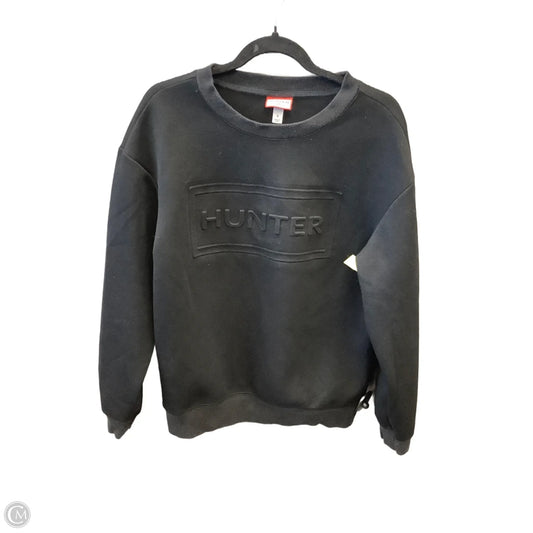 Sweatshirt Crewneck By Hunter In Black, Size: S