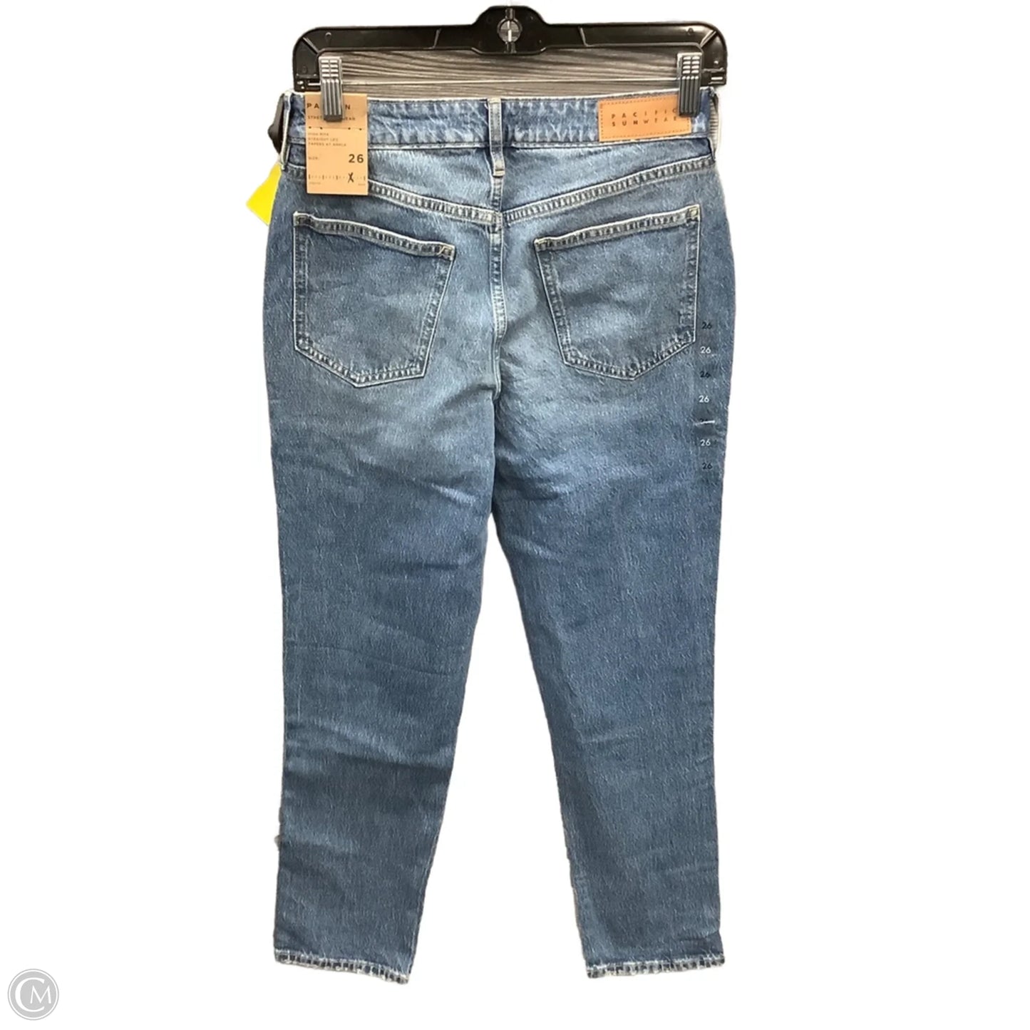 Jeans Straight By Pacsun In Blue Denim, Size: 2