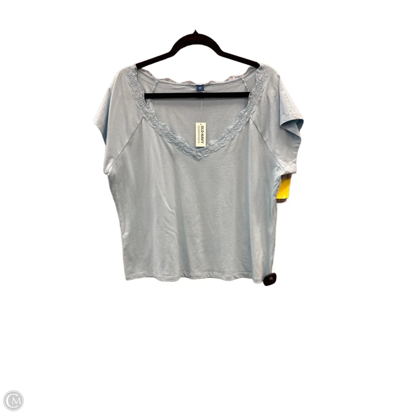 Top Short Sleeve By Old Navy In Blue, Size: 2x