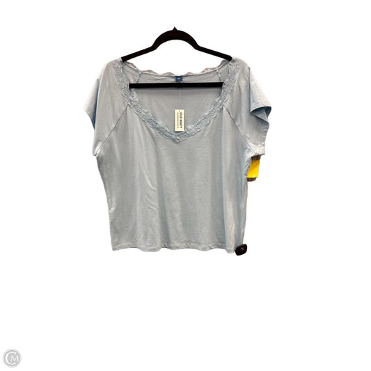 Top Short Sleeve By Old Navy In Blue, Size: 2x