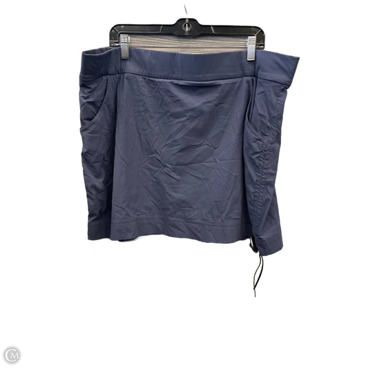 Athletic Skort By Columbia In Blue, Size: 2x