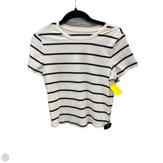 Top Short Sleeve Basic By Old Navy In Striped Pattern, Size: M