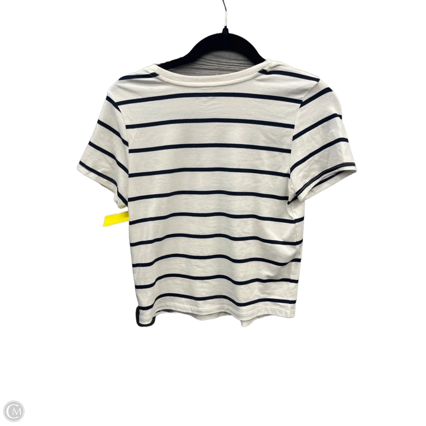 Top Short Sleeve Basic By Old Navy In Striped Pattern, Size: M