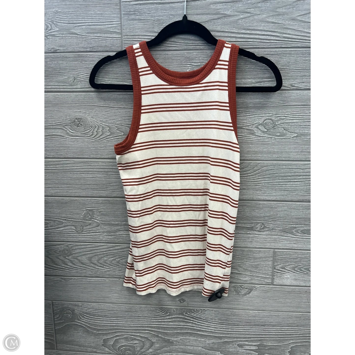 Top Sleeveless By Maurices In Striped Pattern, Size: L
