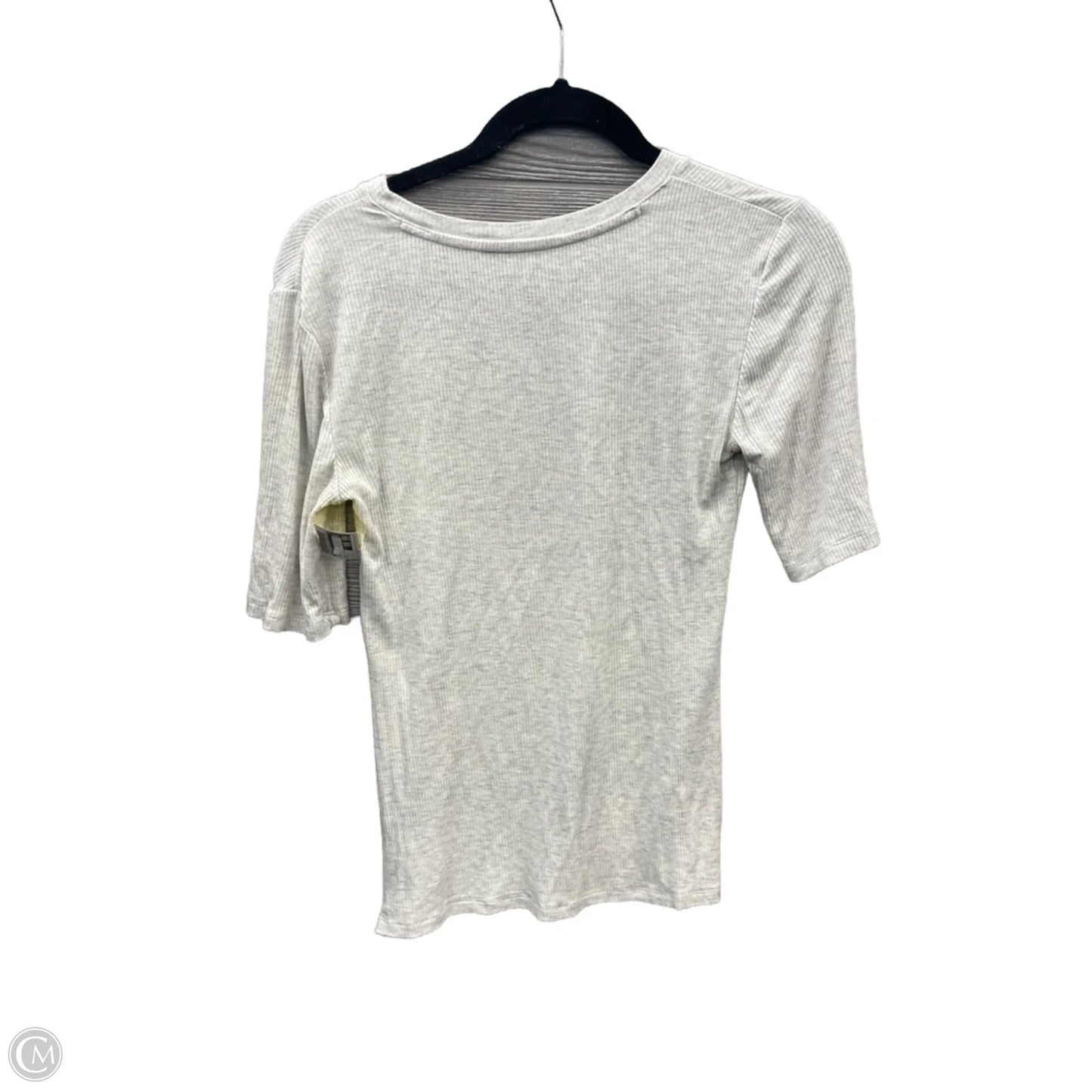 Top Short Sleeve By Nine West In Grey, Size: S