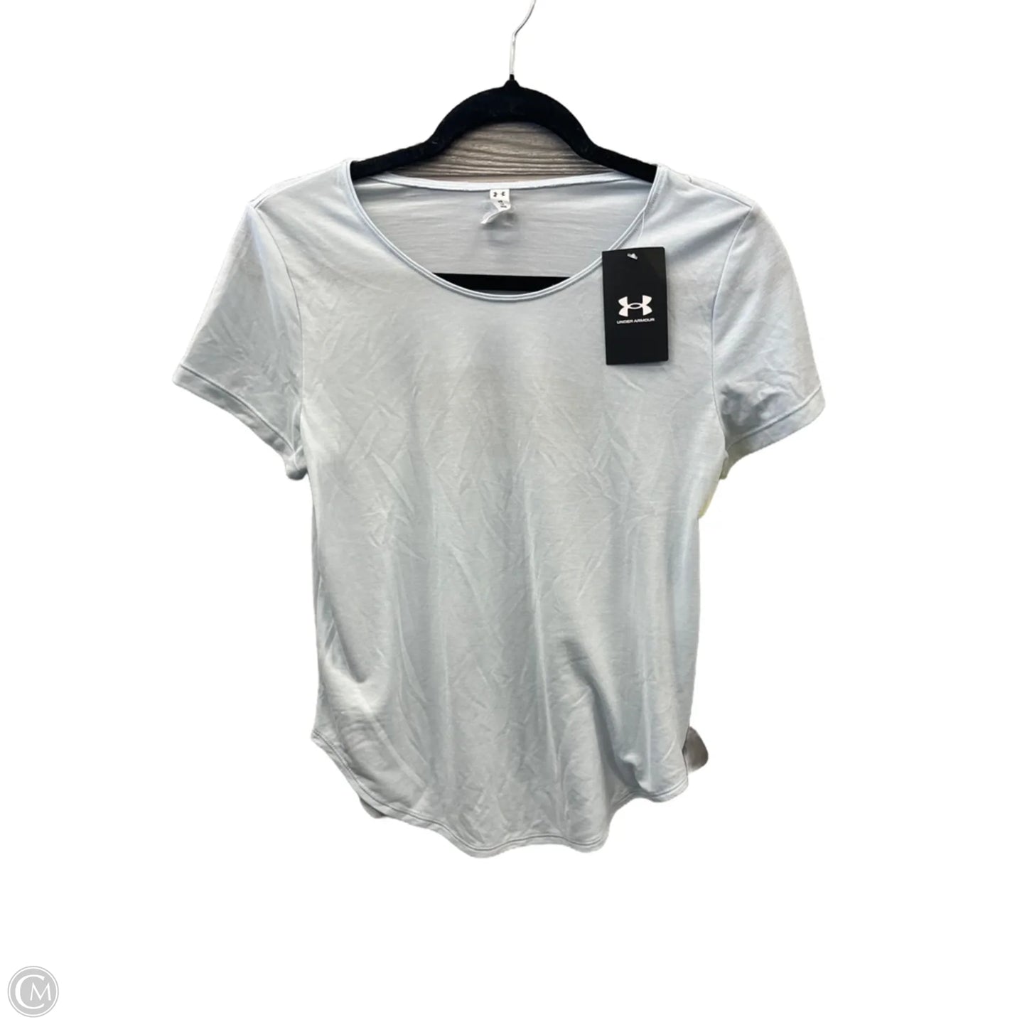 Athletic Top Short Sleeve By Under Armour In Blue, Size: Xs