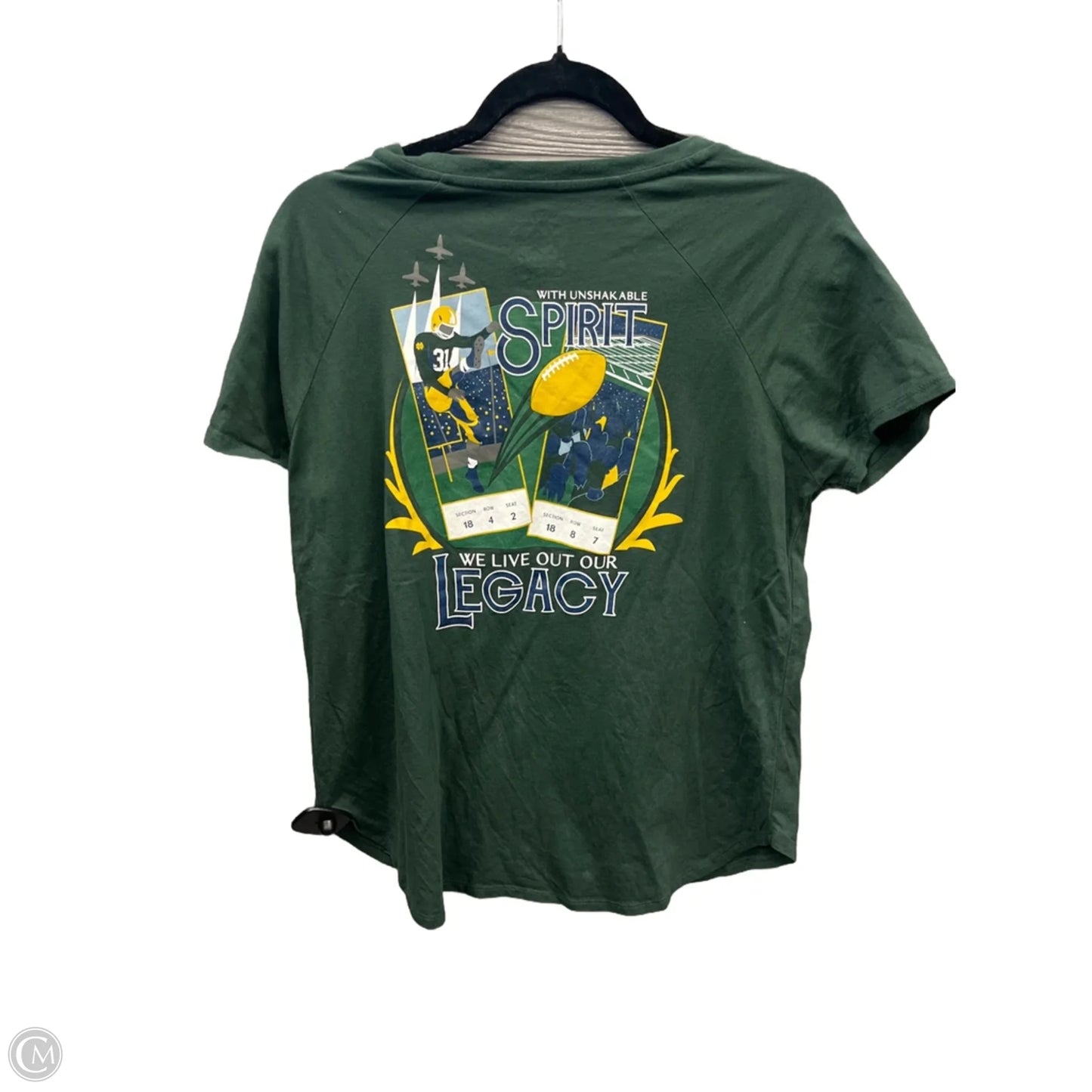 Top Short Sleeve By Clothes Mentor In Green, Size: M