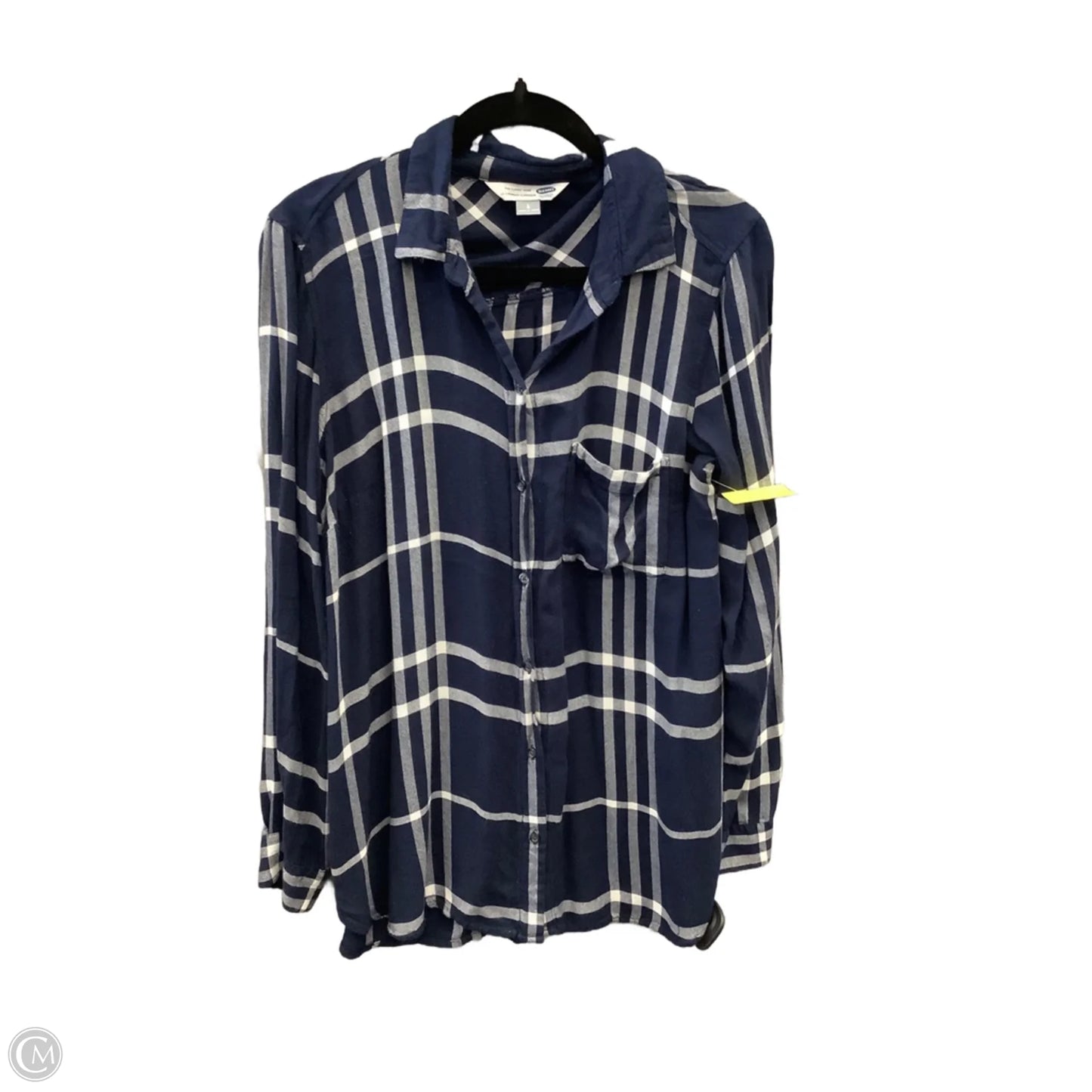 Top Long Sleeve By Old Navy In Polkadot Pattern, Size: L