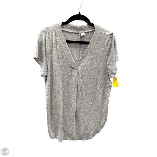Top Short Sleeve By Old Navy In Grey, Size: L
