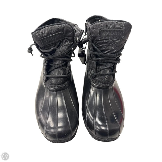 Boots Rain By Sperry In Black, Size: 10