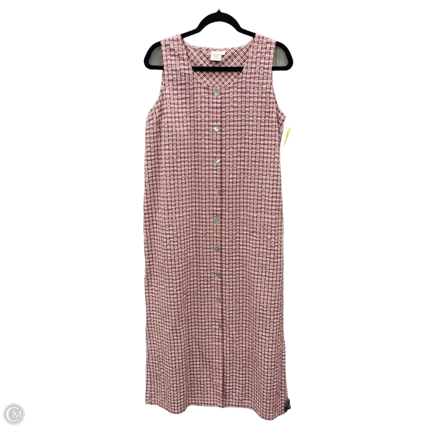 Dress Casual Maxi By Garnet Hill In Plaid Pattern, Size: Xl
