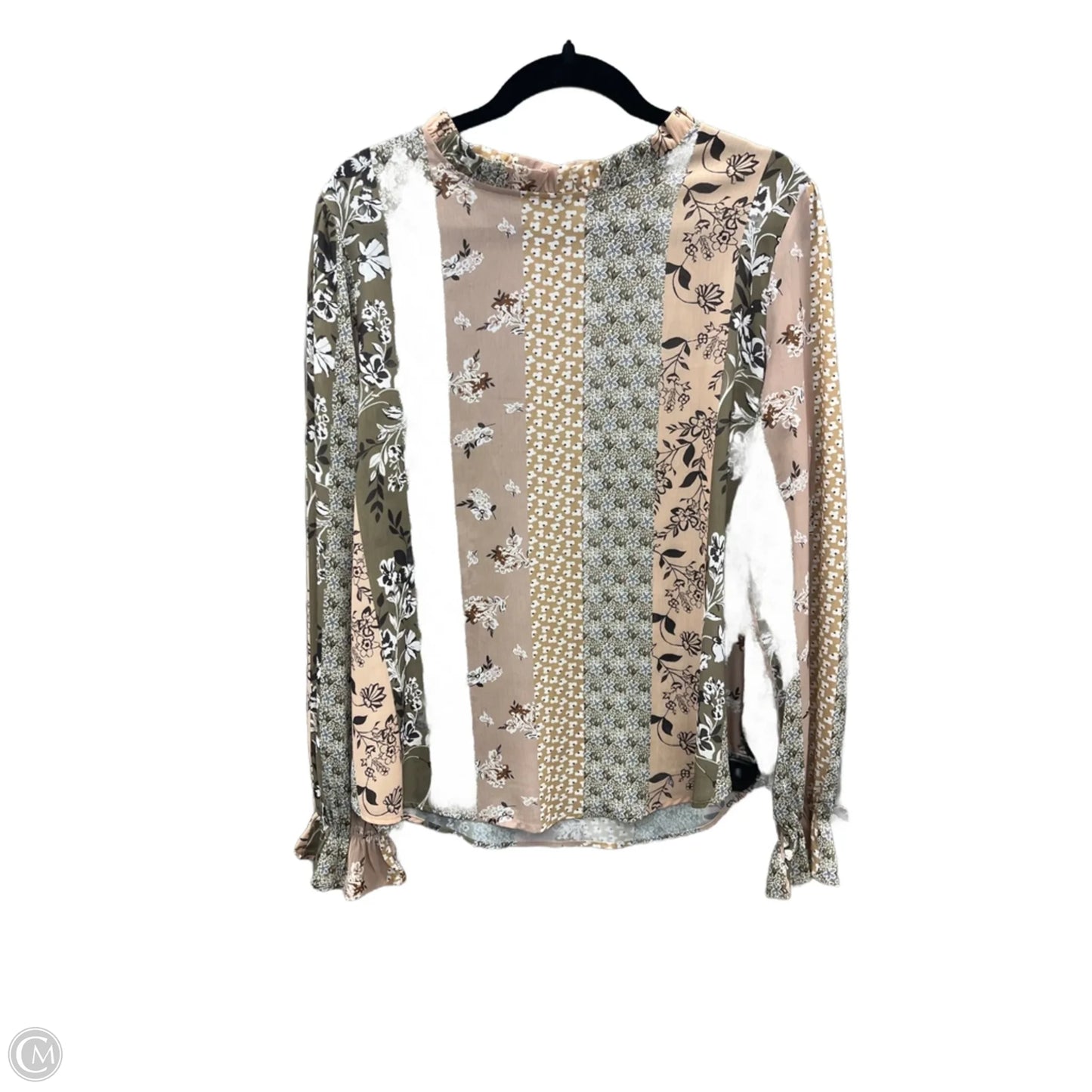 Top Long Sleeve By Clothes Mentor In Multi-colored, Size: M