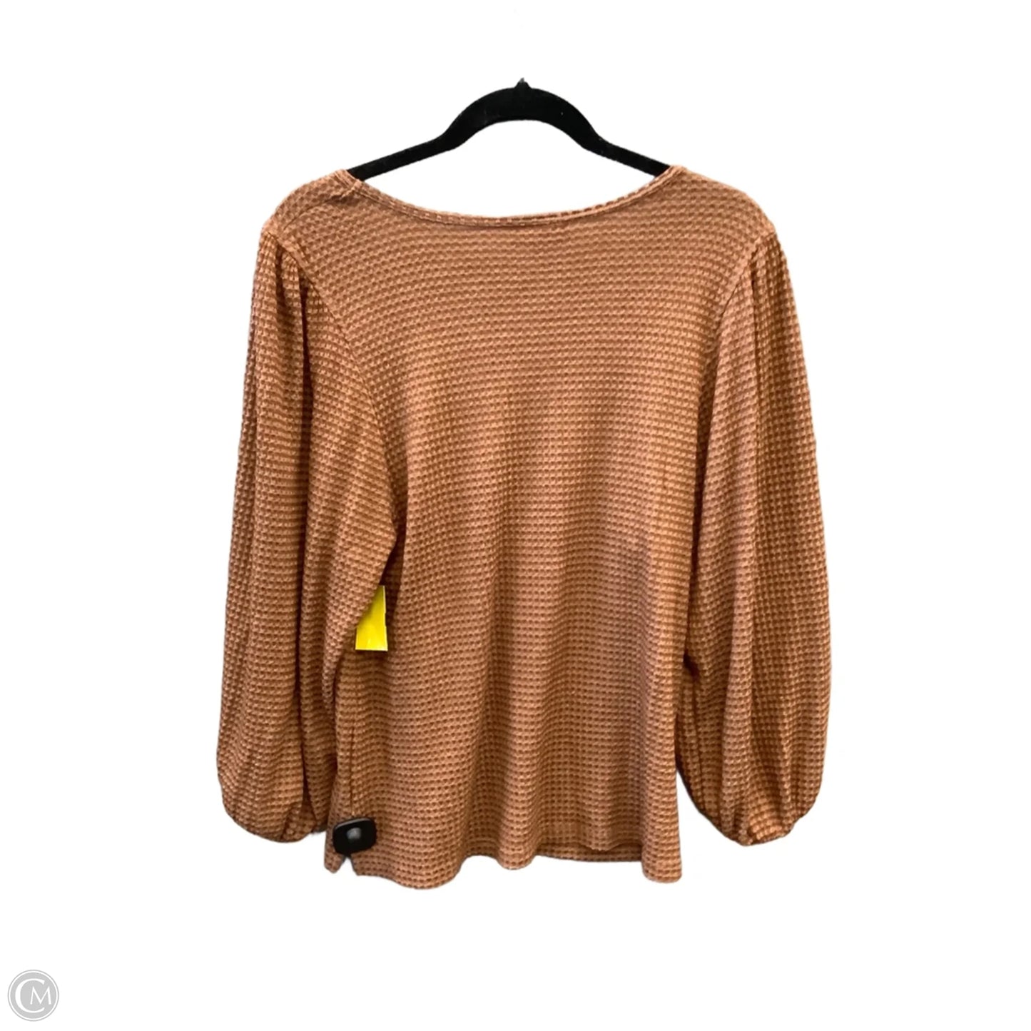 Top Long Sleeve By Clothes Mentor In Brown, Size: Xs