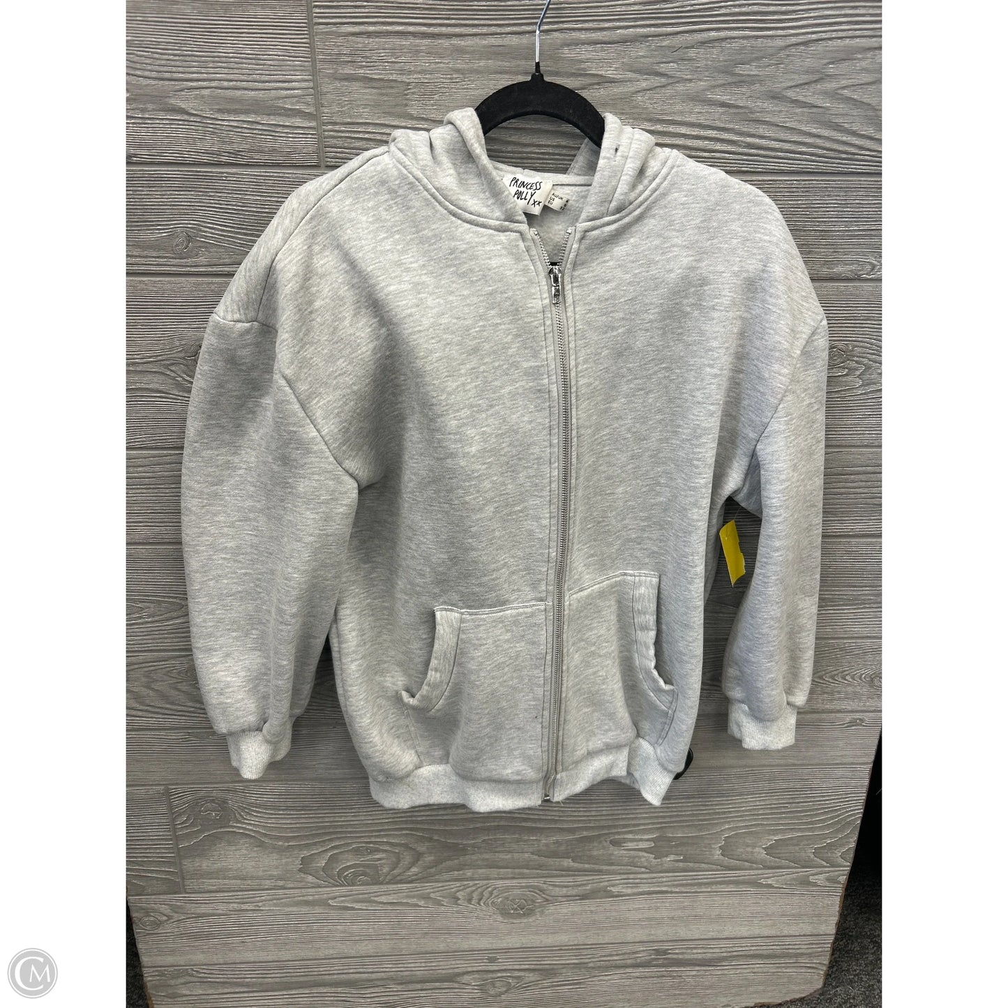 Sweatshirt Hoodie By Princess Polly In Grey, Size: Xs