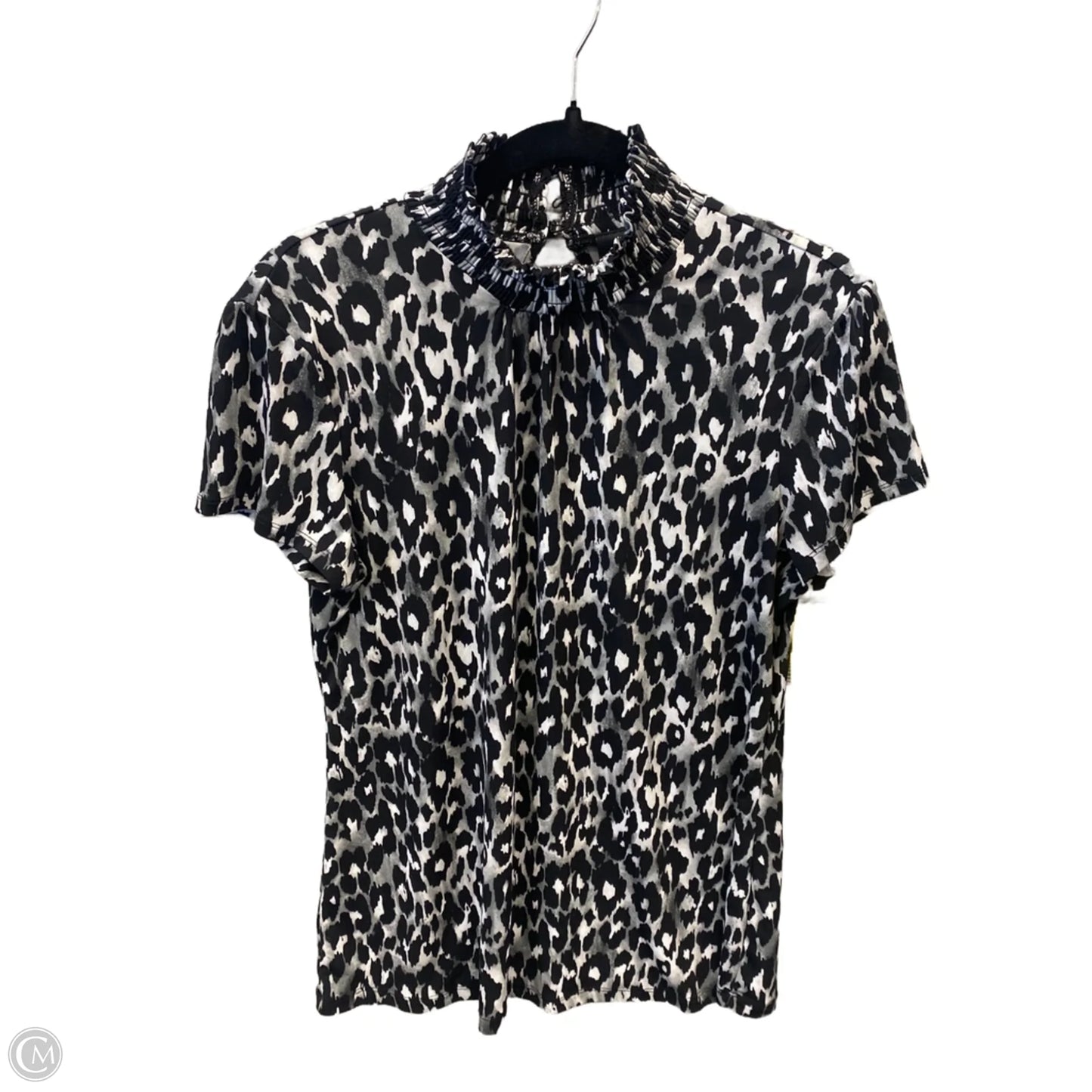 Top Short Sleeve By Style And Company In Animal Print, Size: M