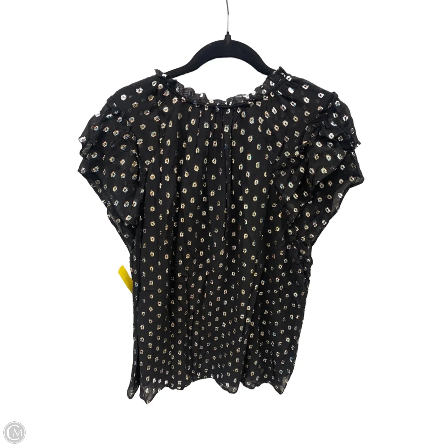 Top Short Sleeve By Loft In Black, Size: Xl