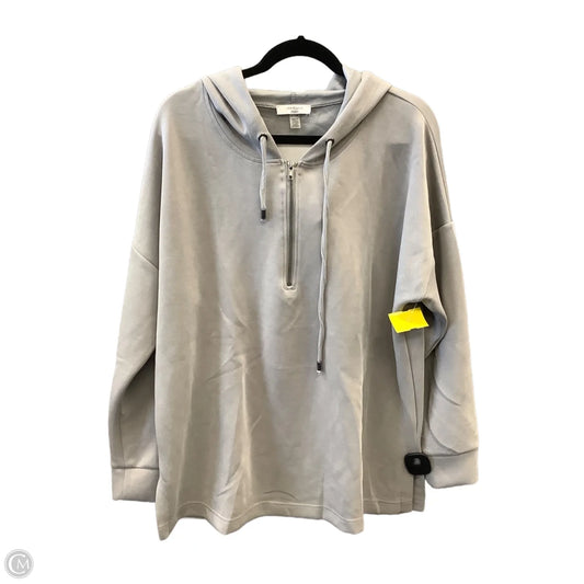 Sweatshirt Hoodie By Cable And Gauge In Grey, Size: Xl