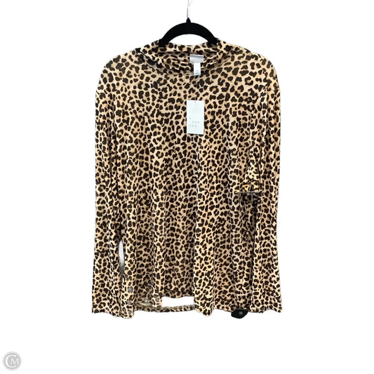 Top Long Sleeve By A New Day In Animal Print, Size: Xxl