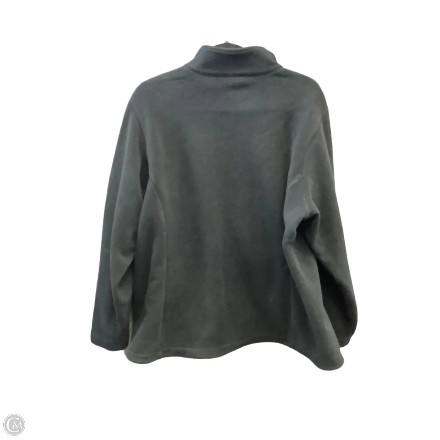 Jacket Fleece By Lands End In Black, Size: 1x