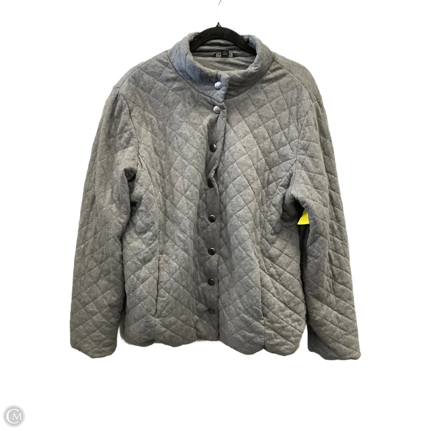 Jacket Puffer & Quilted By Lands End In Grey, Size: Xl
