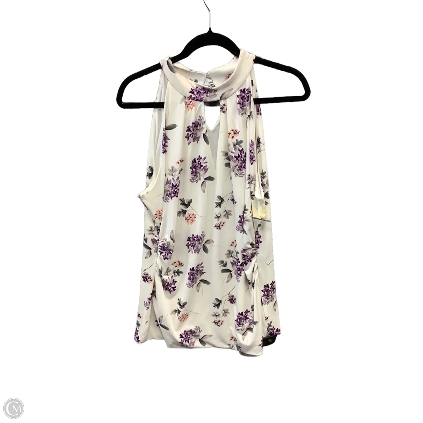 Top Sleeveless By White House Black Market In Floral Print, Size: Xl